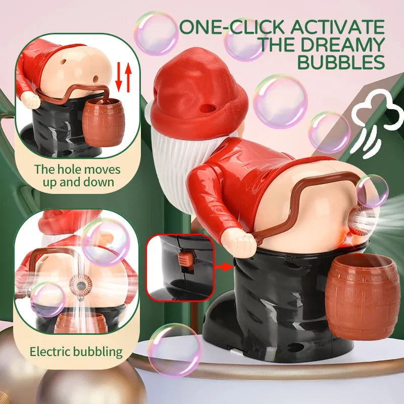 Electric Santa Claus Bubble Machine - Blowing Bubbles with Music & Light