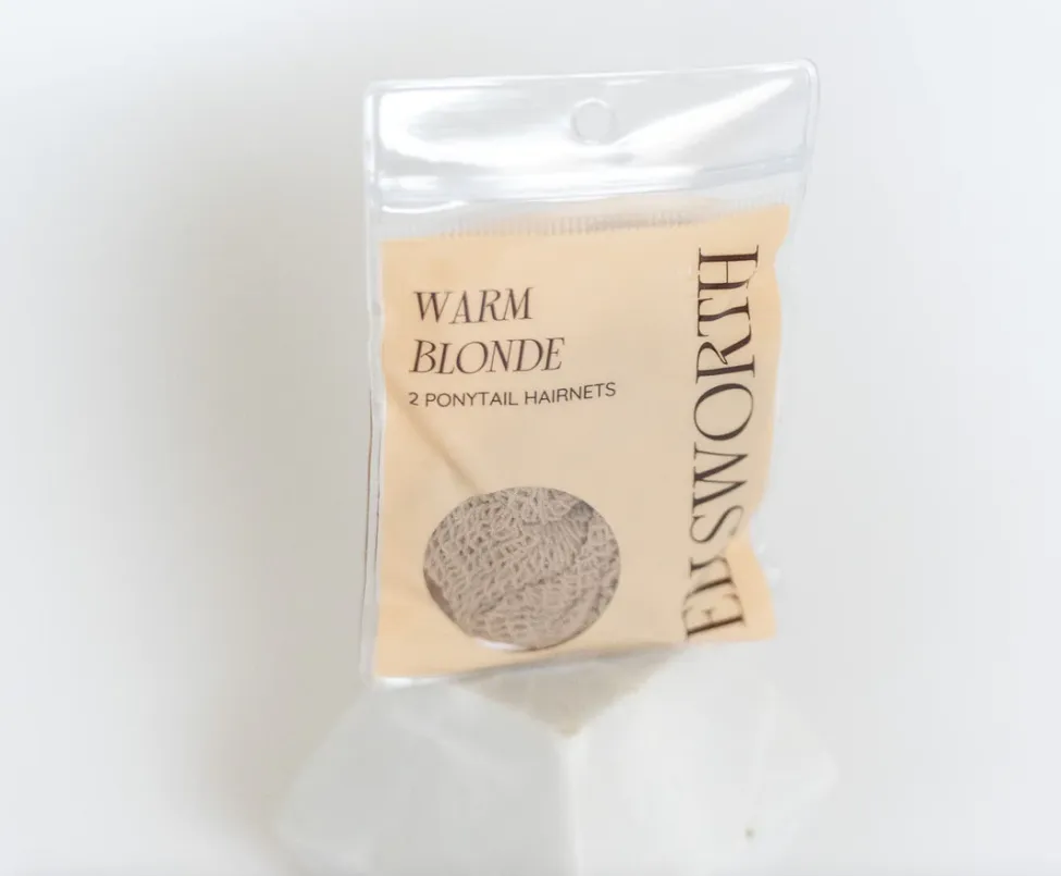 Ellsworth Ponytail Hairnet in Warm Blonde - One Size