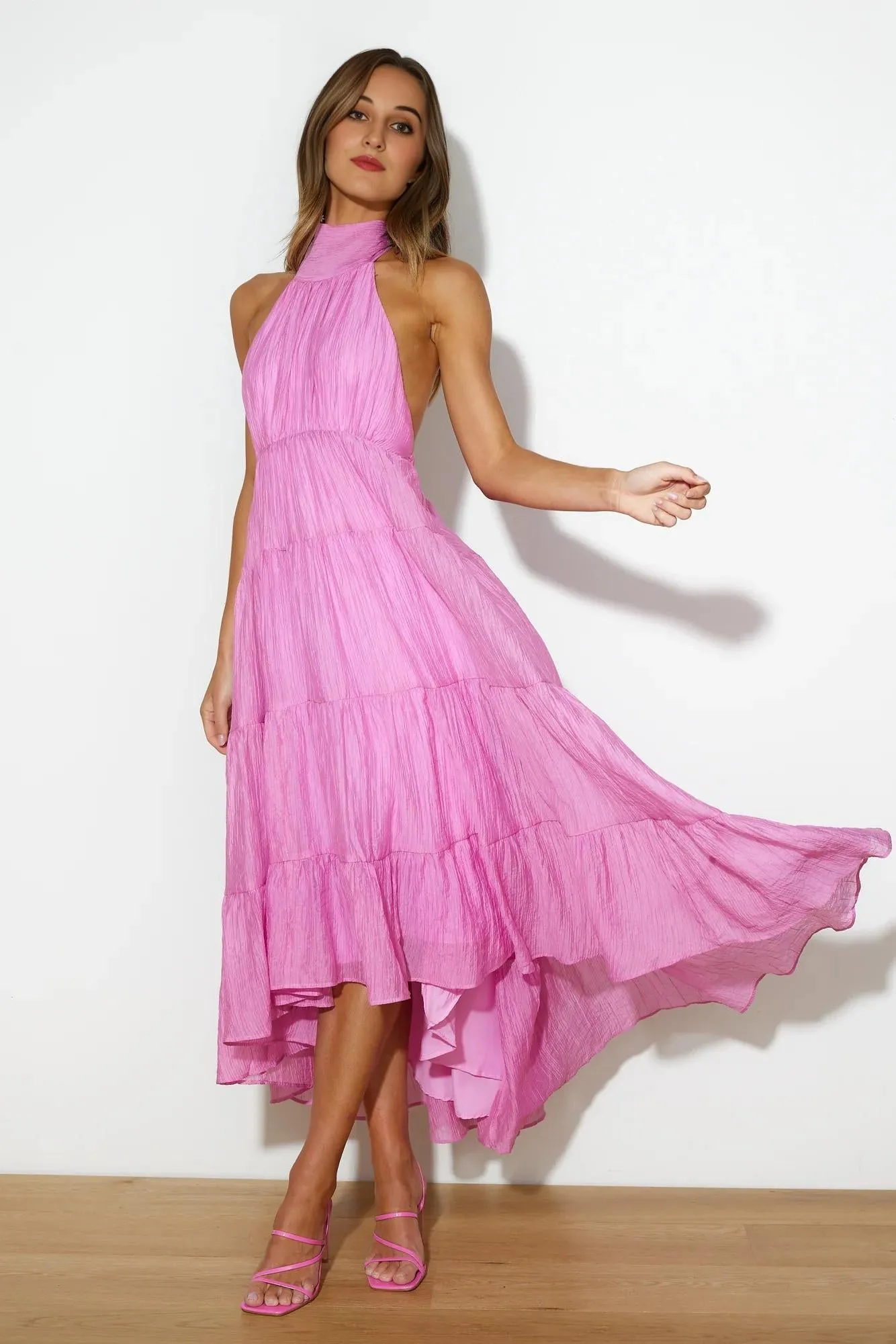 Entrance Is Yours Maxi Dress Pink