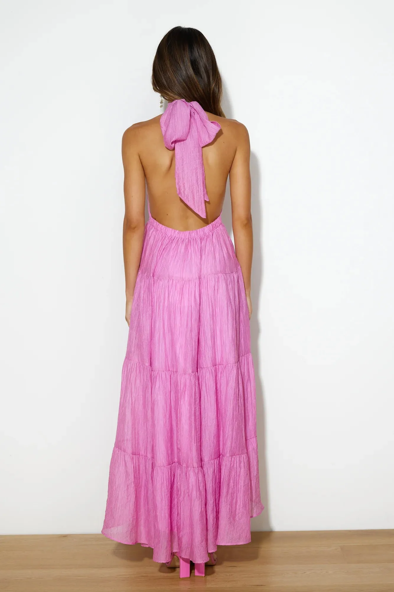 Entrance Is Yours Maxi Dress Pink