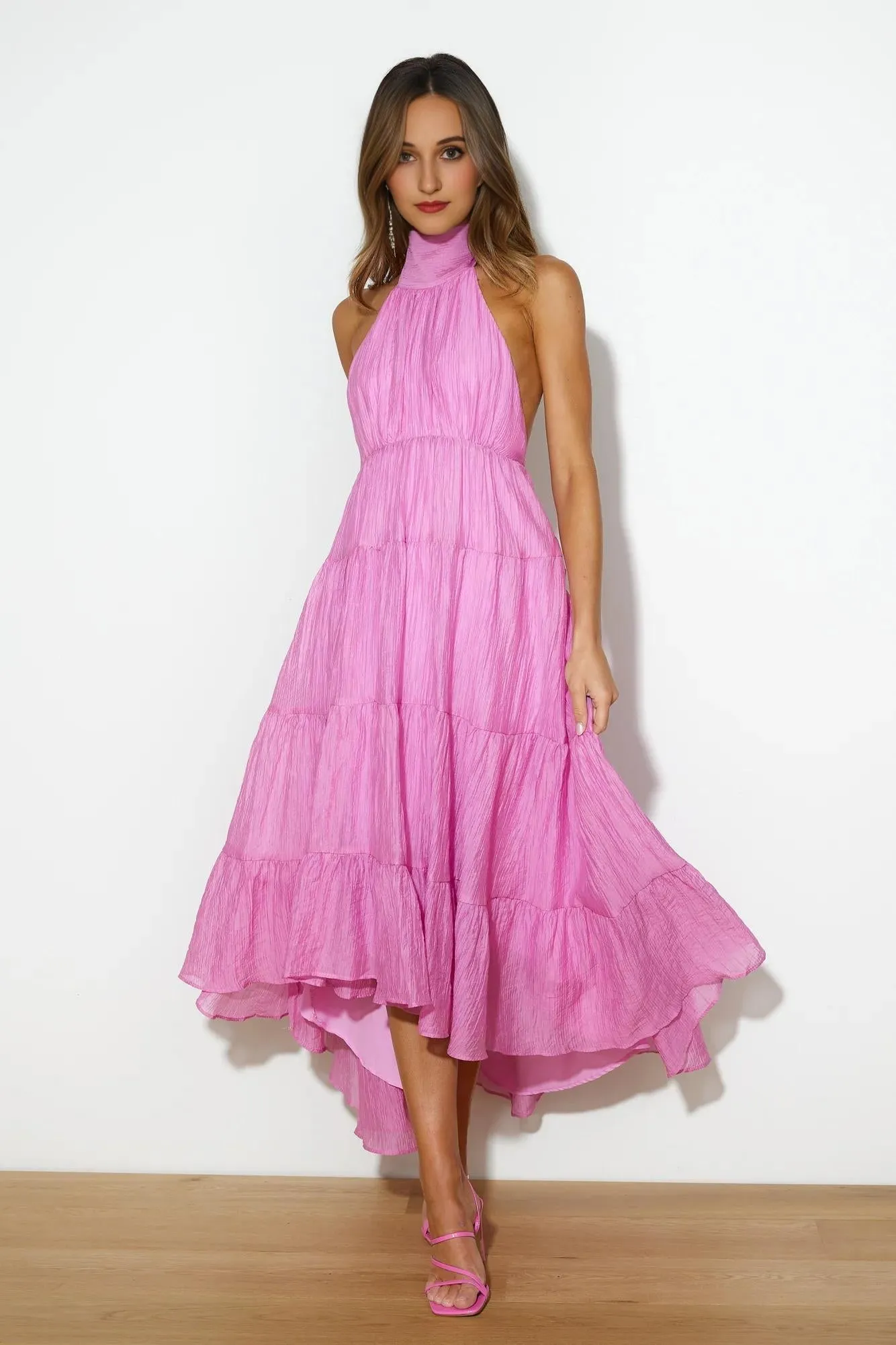 Entrance Is Yours Maxi Dress Pink