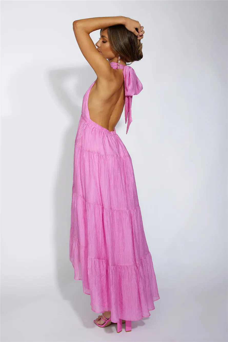 Entrance Is Yours Maxi Dress Pink