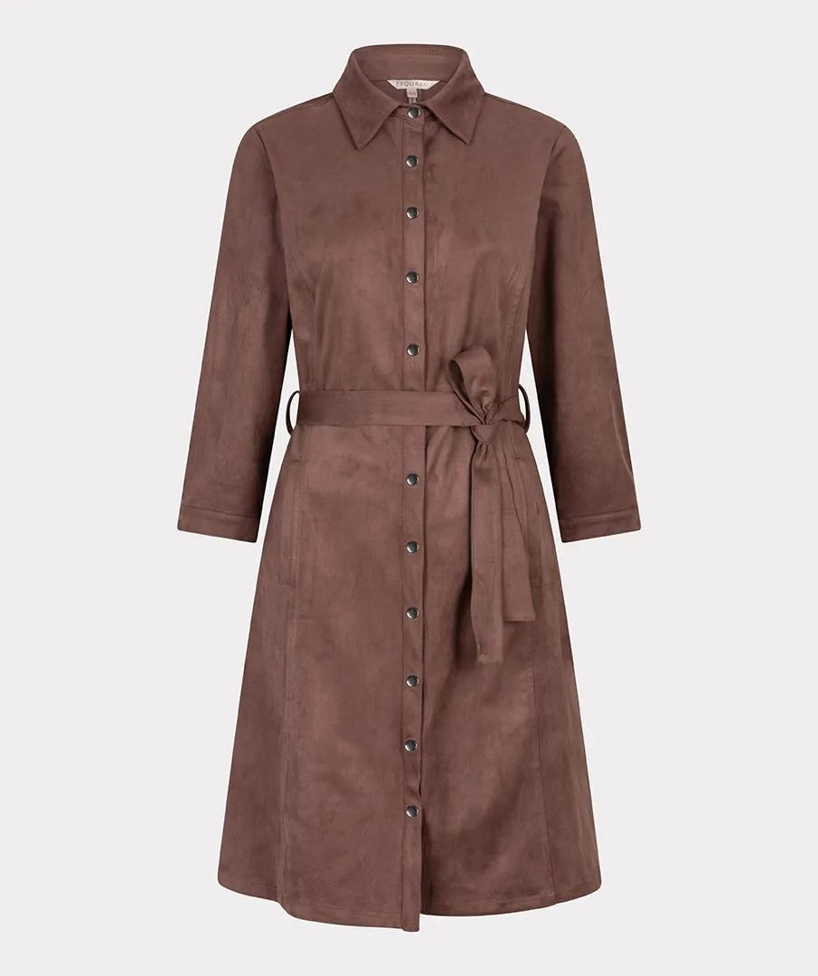 Esqualo Chocolate Suedien Dress