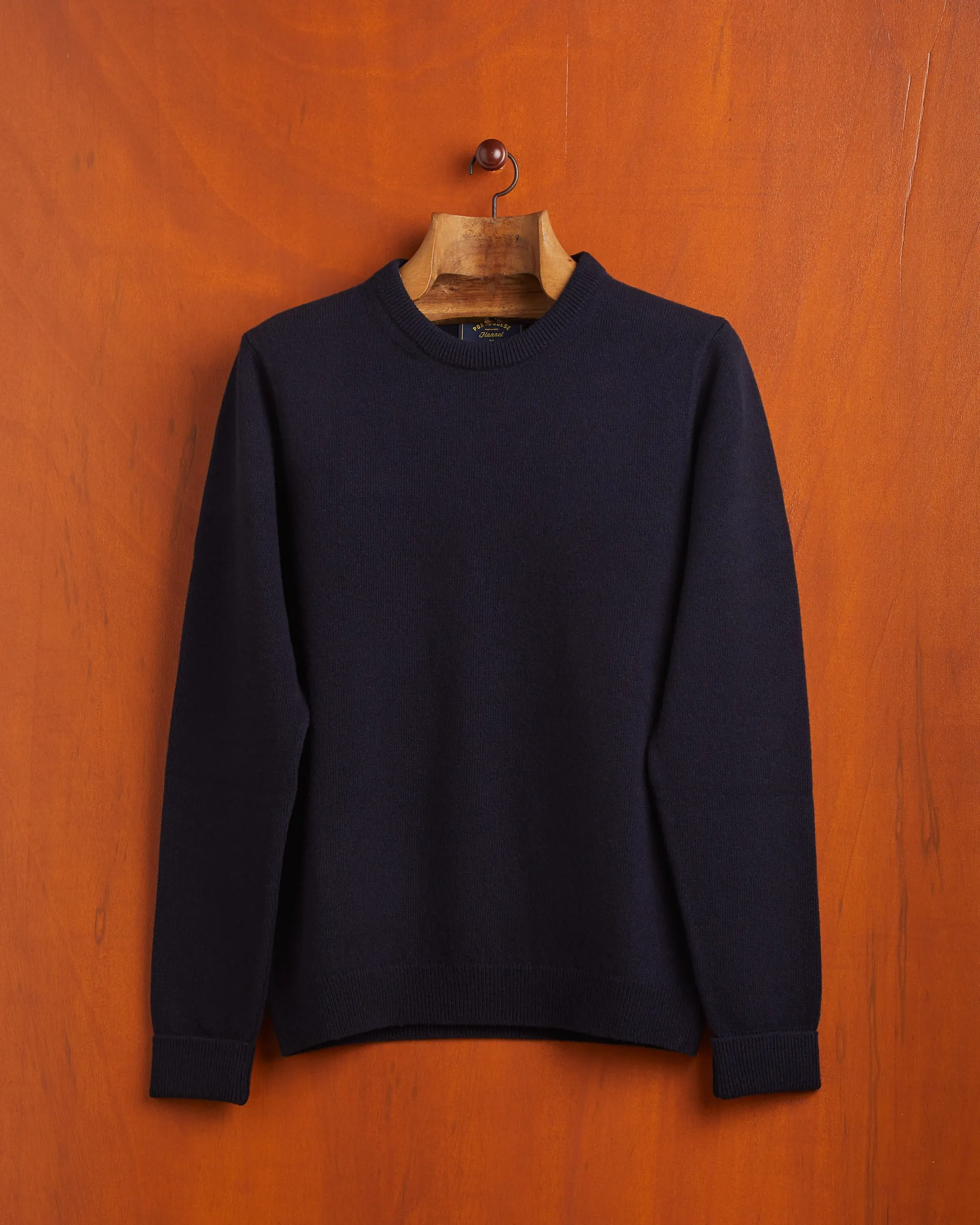 Extrafine Merino Wool Crew Neck - Navy