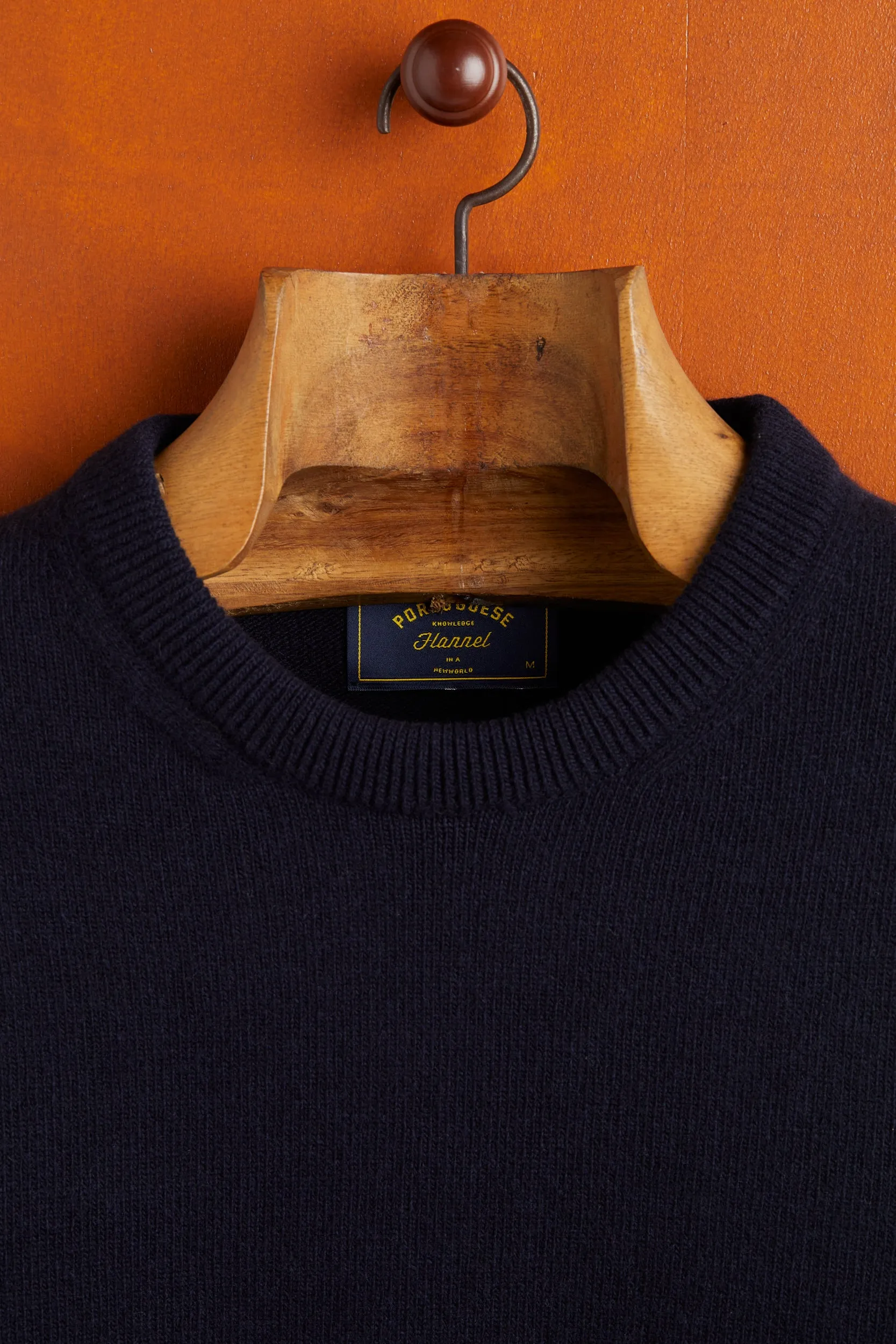 Extrafine Merino Wool Crew Neck - Navy