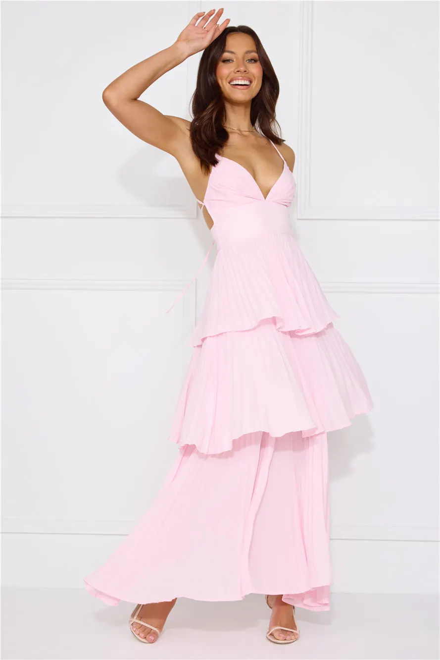 Fashionably Ever After Maxi Dress Pink