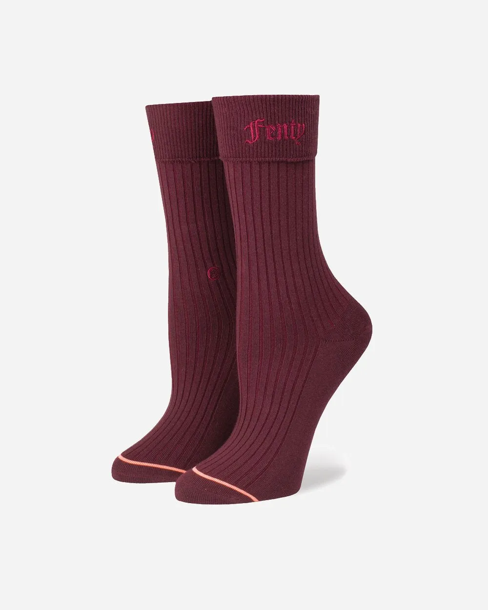 Fenty Prep Sock Burgundy