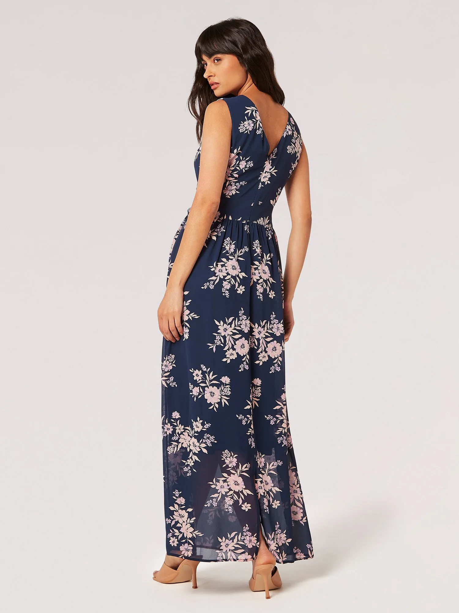 Floral Wedding Guest Maxi Dress