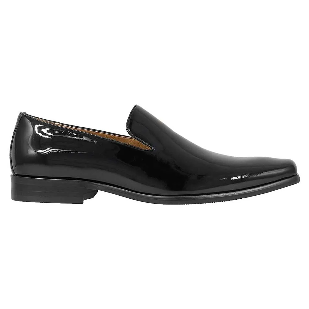 Florsheim Postino Black Patent Leather Men’s Plain Toe Slip On