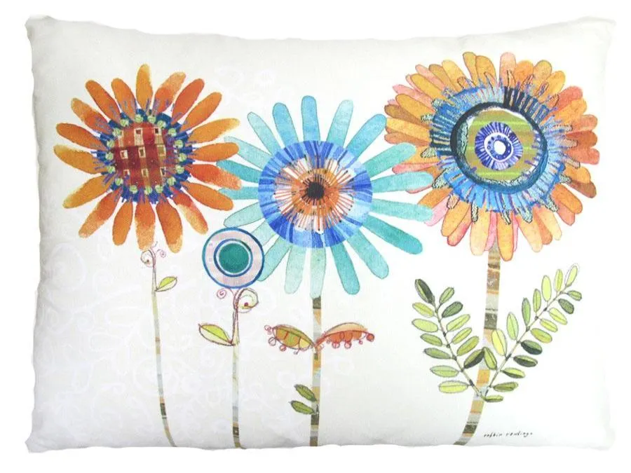 Fun Daisy Outdoor Accent Pillow