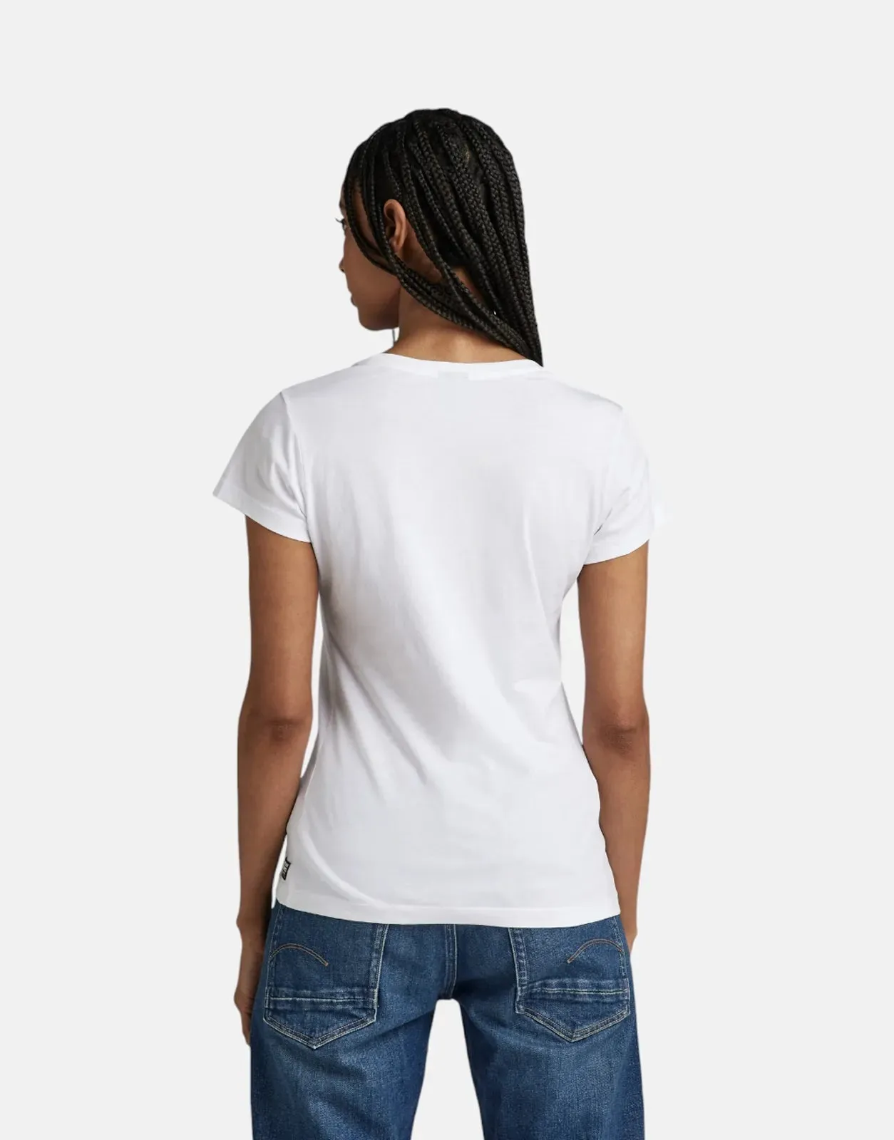 G-Star RAW Eyben Slim V-Neck White T-Shirt