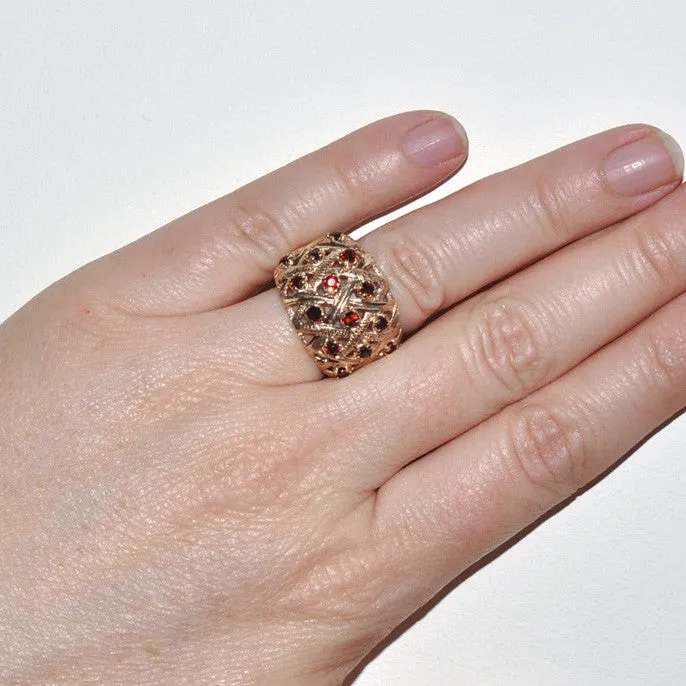 Garnet Cocktail Ring