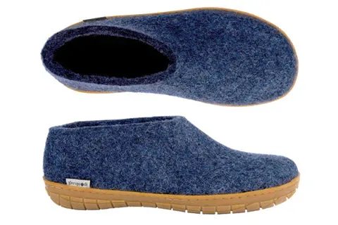 Glerups Unisex Shoe - Rubber Sole - Denim