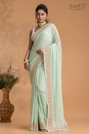 Glory Lily - Exclusive Chiffon Georgette Saree