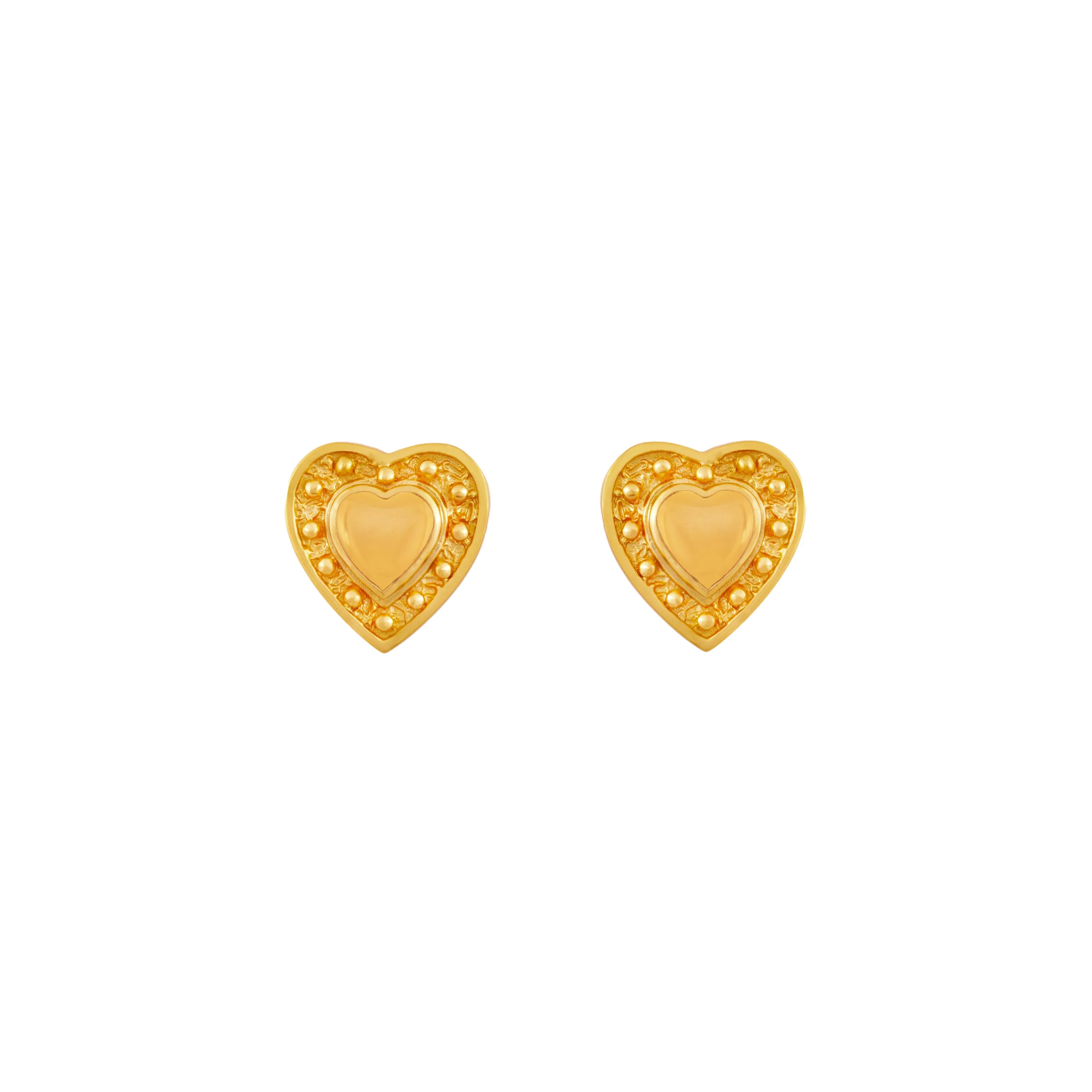 Hearts Earrings Gold