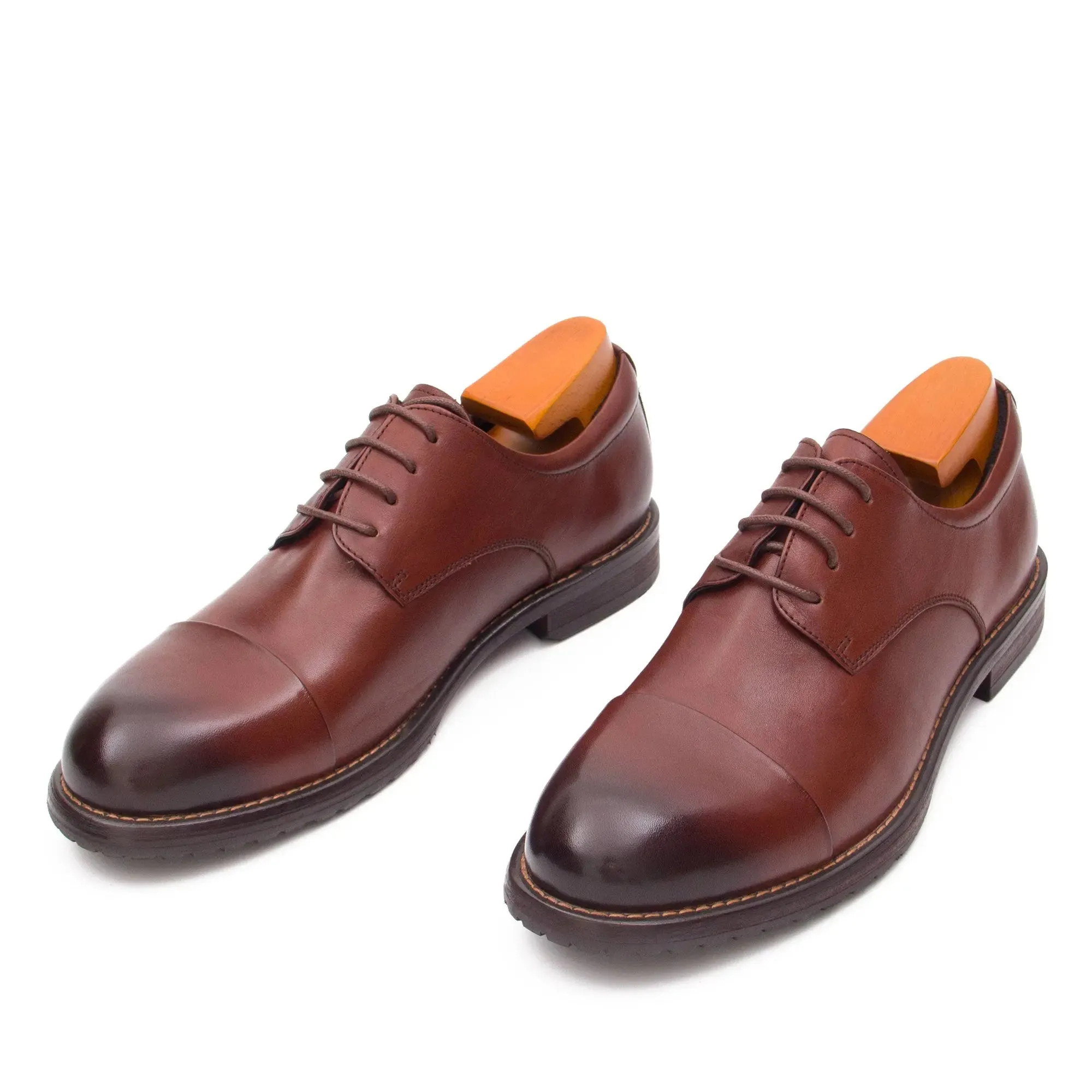 Horse leather shoes washed derby shoes 9165-3