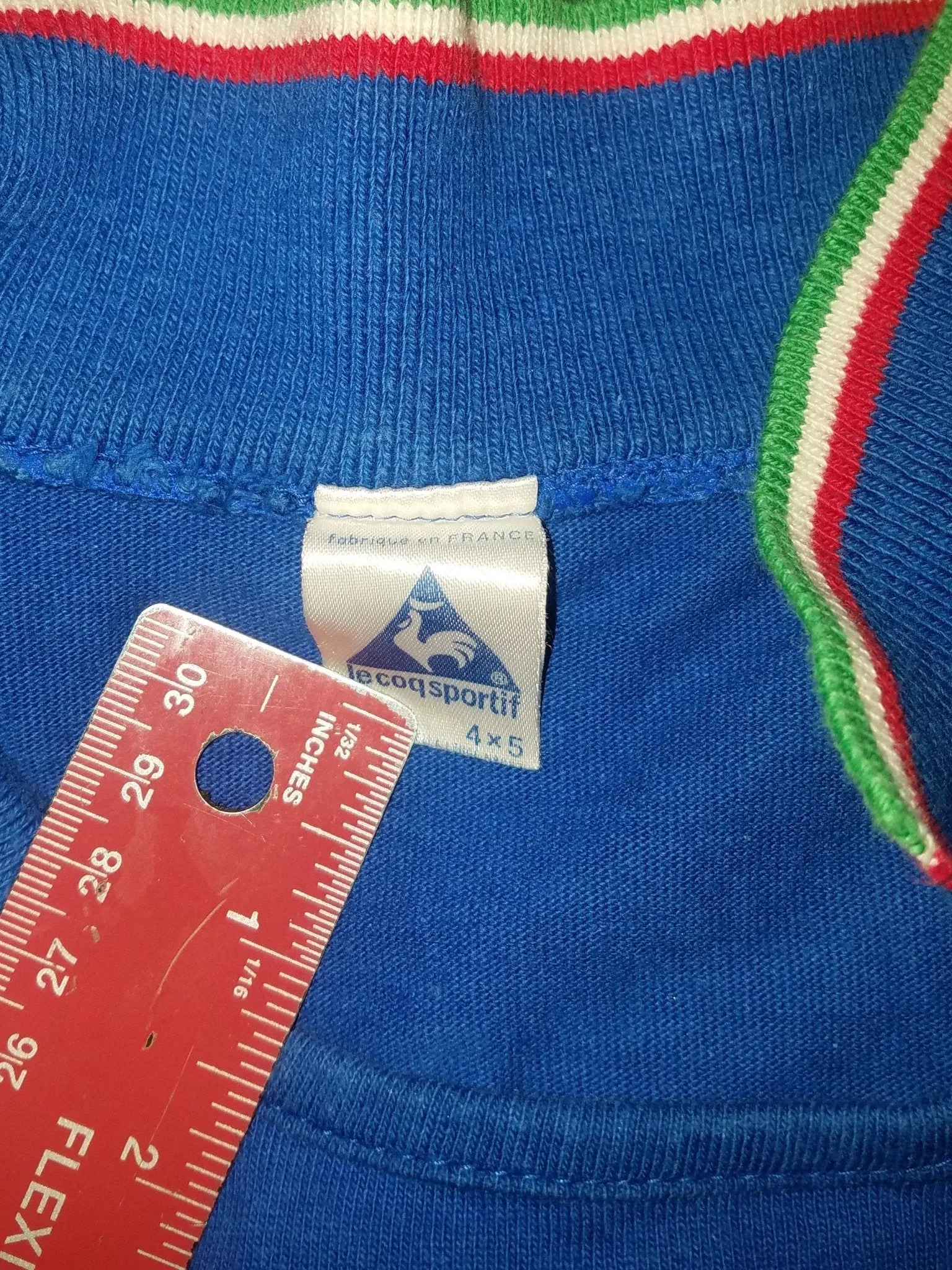 Italy Le Coq Sportif 1982 World Cup Jersey Shirt Trikot Camiseta M