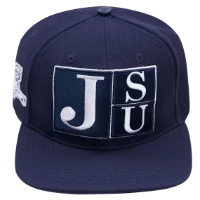 JACKSON STATE UNIVERSITY CLASSIC UNISEX STACKED LOGO WOOL SNAPBACK (MIDNIGHT NAVY)