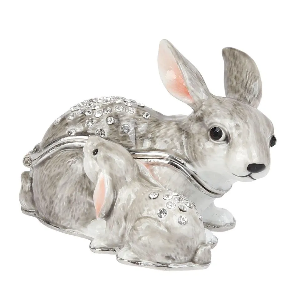 Juliana: Trinket Box: Treasured Trinkets: Rabbit & Baby