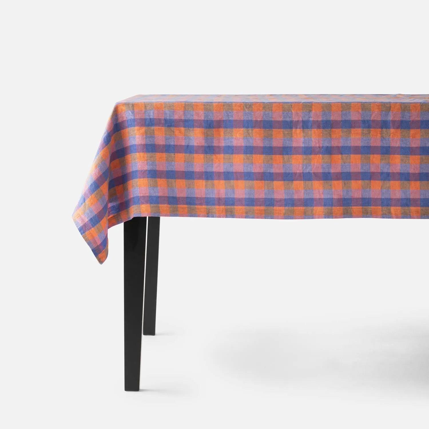 Linen Check Tablecloth