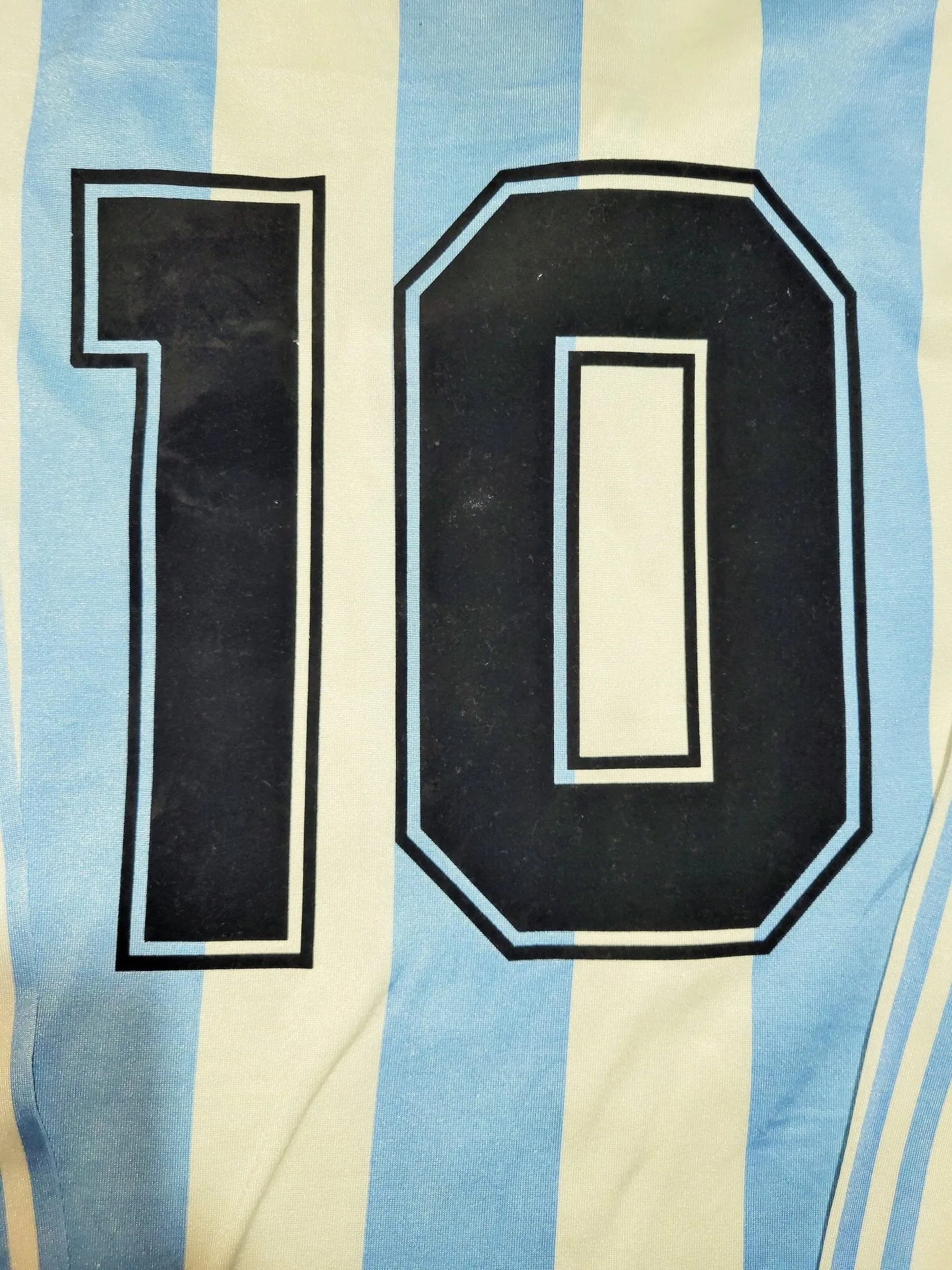 Maradona Argentina Adidas 1990 WORLD CUP Home Soccer Jersey Shirt M