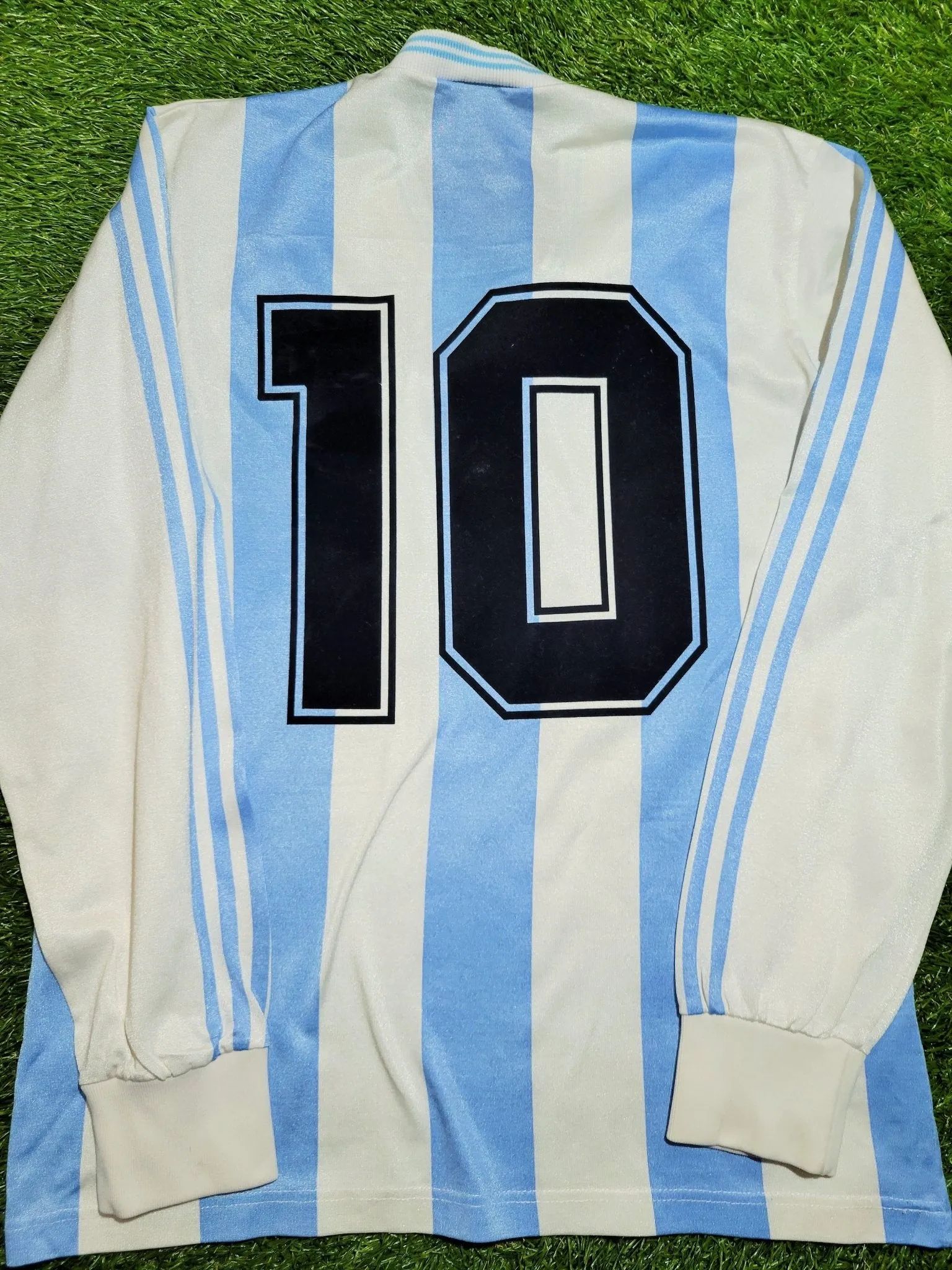 Maradona Argentina Adidas 1990 WORLD CUP Home Soccer Jersey Shirt M