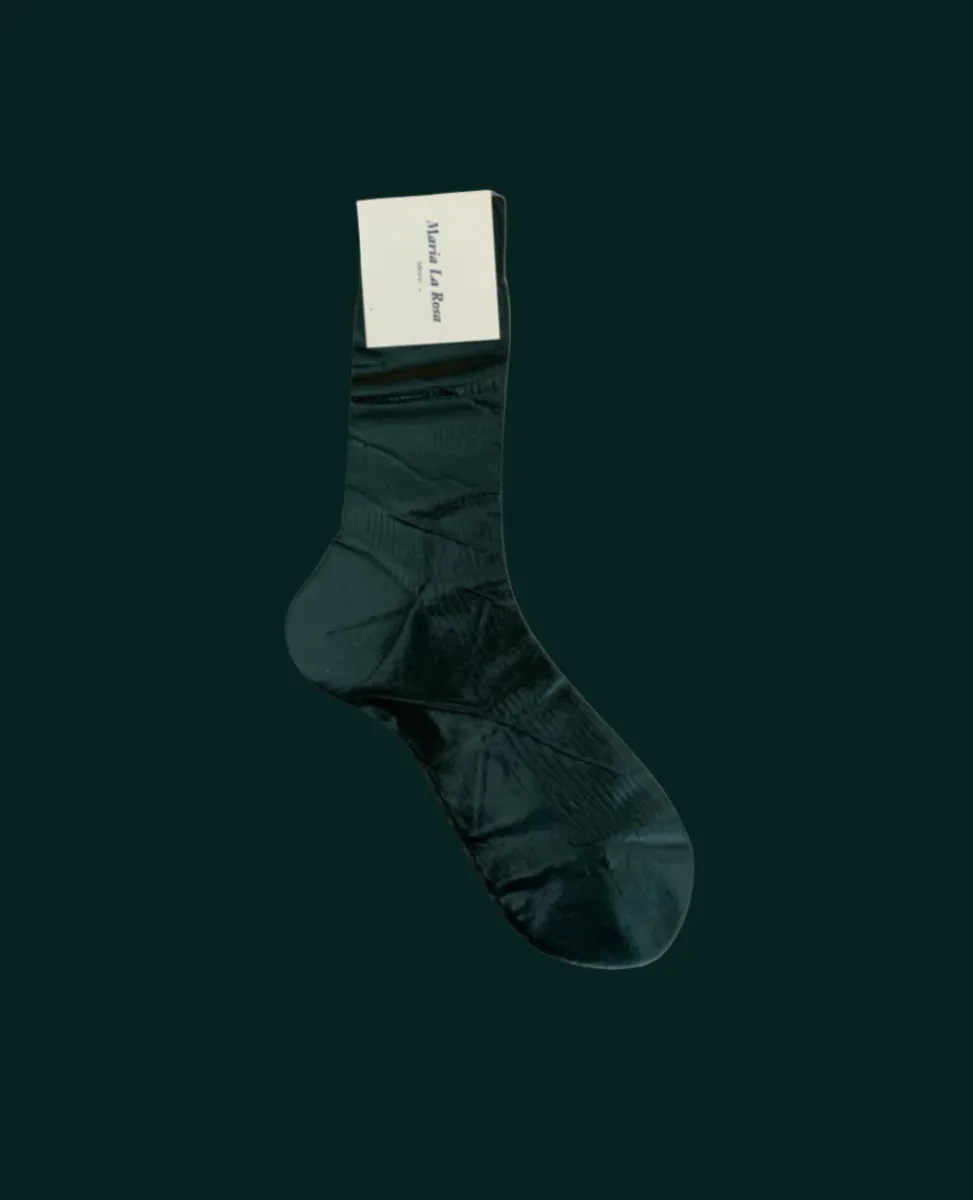 Maria La Rosa Cipresso Silk Socks