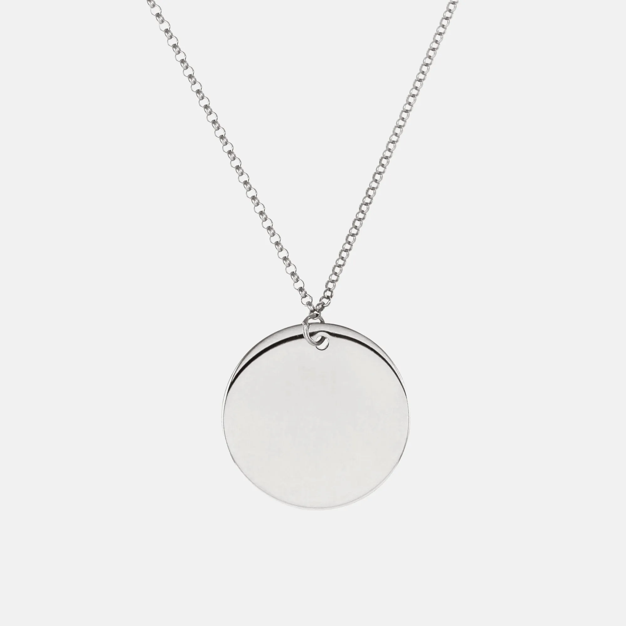 Medallion Silver Necklace