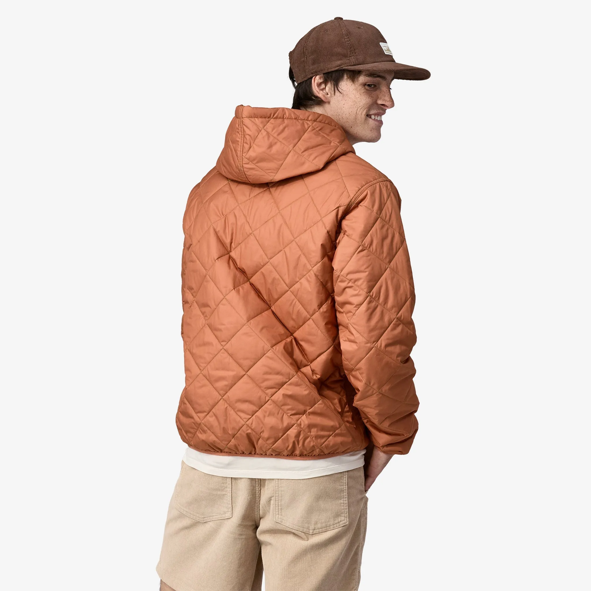 Men's Diamond Quilted Bomber Hoody