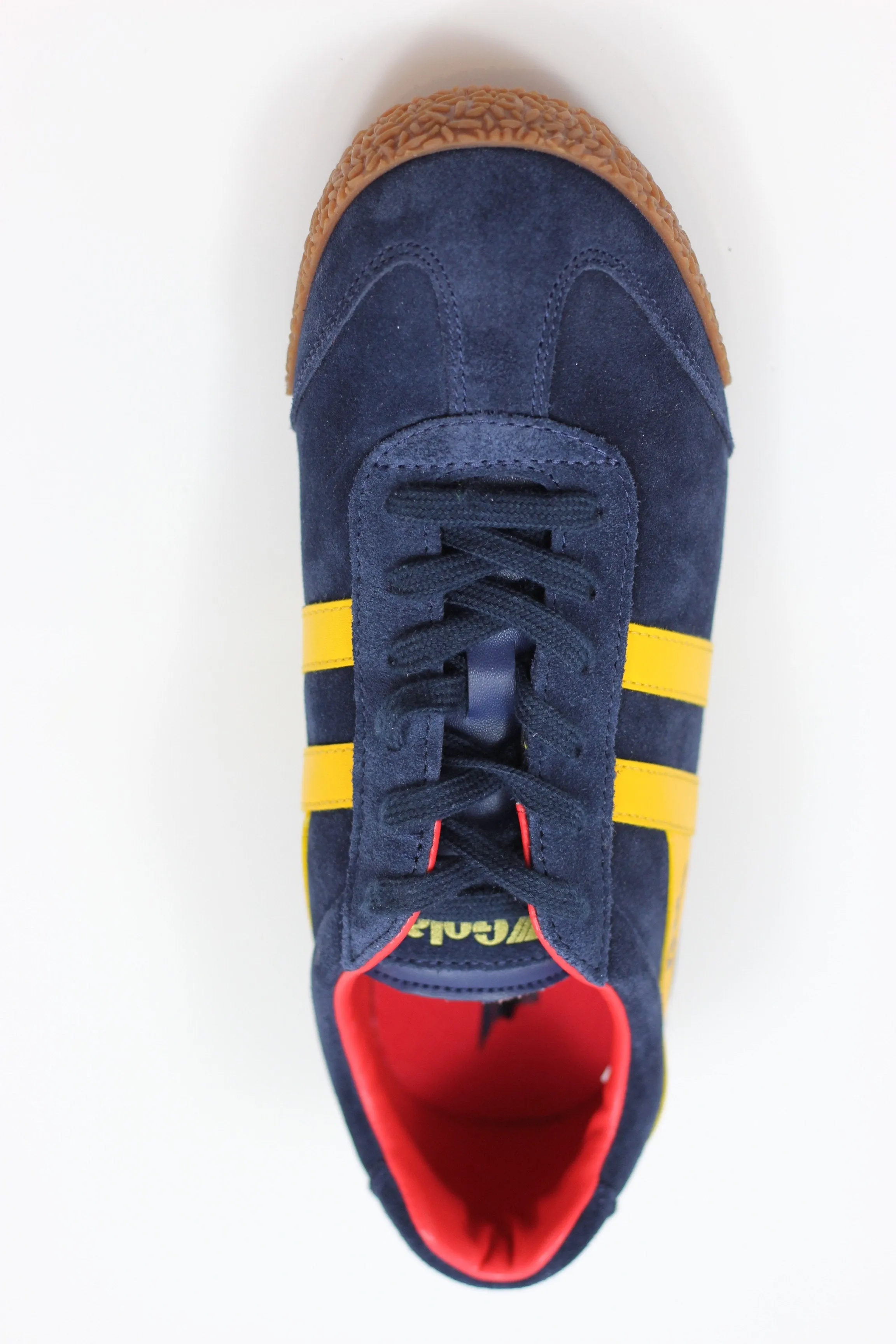 Men's Harrier Sneaker - Navy/Sun/Red Suede/Leather