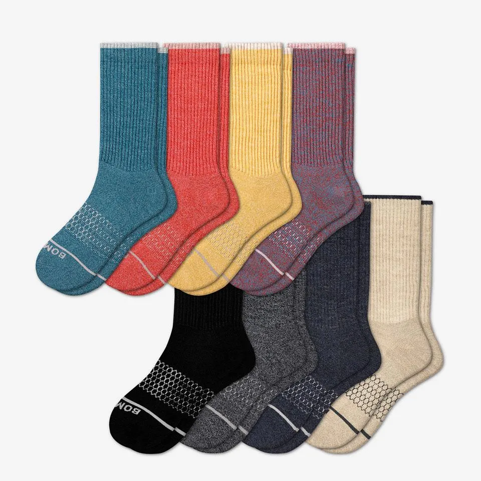 Men's Merino Wool Calf Sock 8-Pack