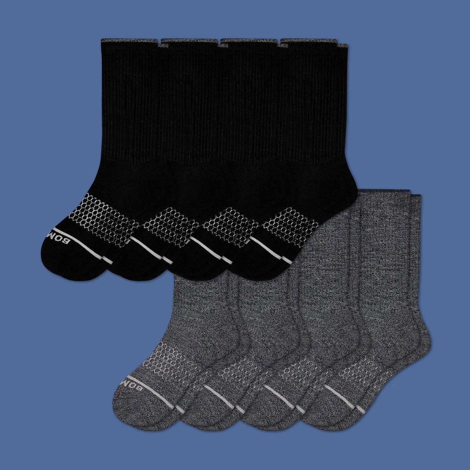 Men's Merino Wool Calf Sock 8-Pack