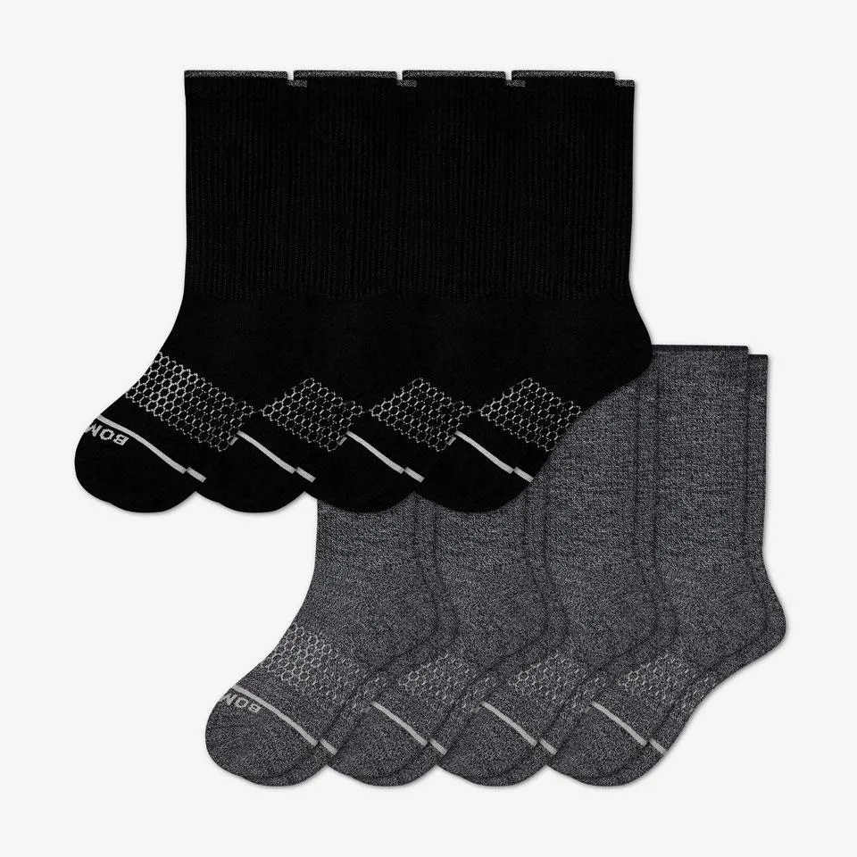 Men's Merino Wool Calf Sock 8-Pack