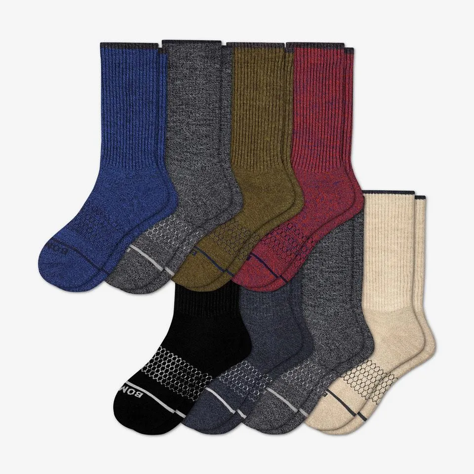 Men's Merino Wool Calf Sock 8-Pack