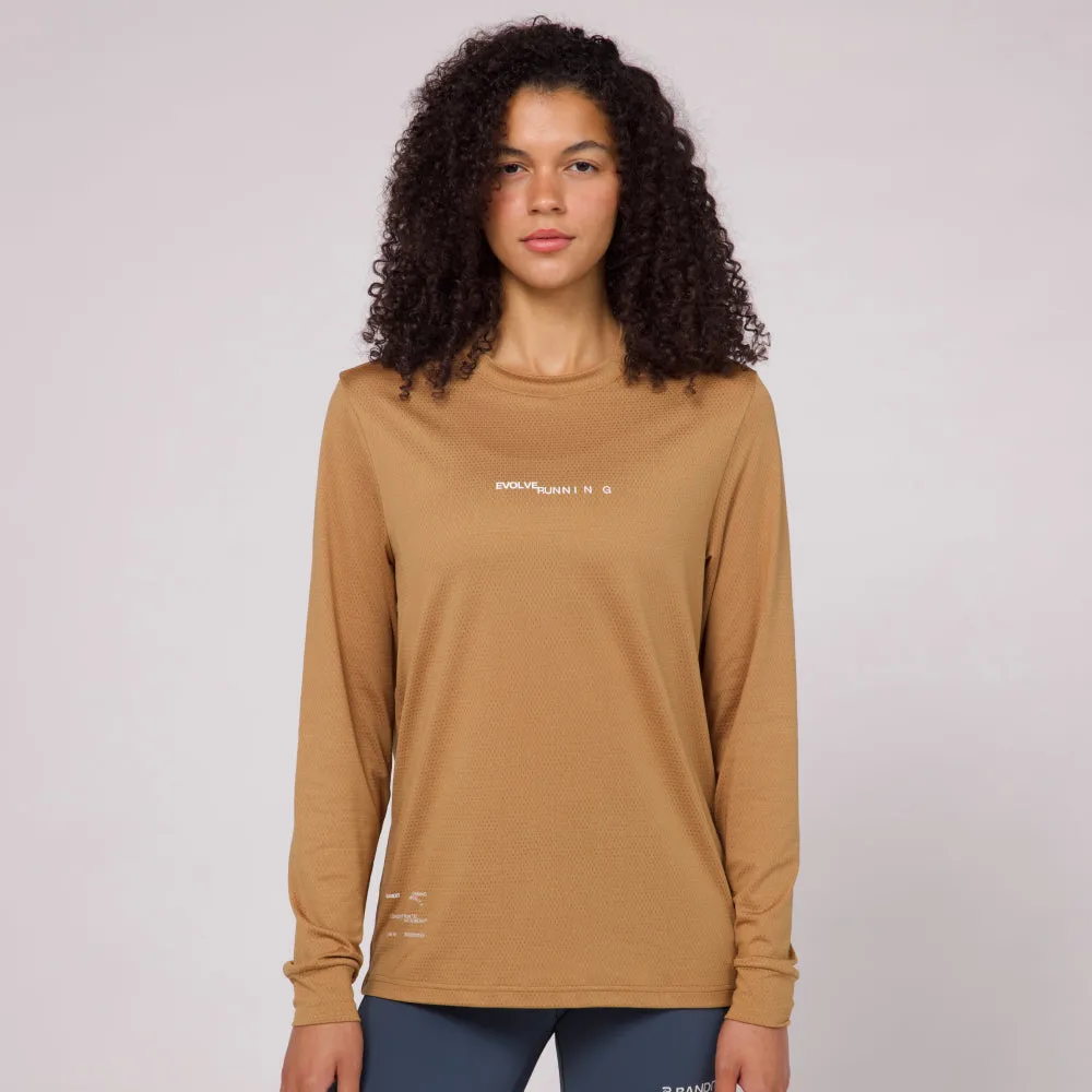 Micromesh™ "Evolve" Long Sleeve Tee - Unisex, Honey