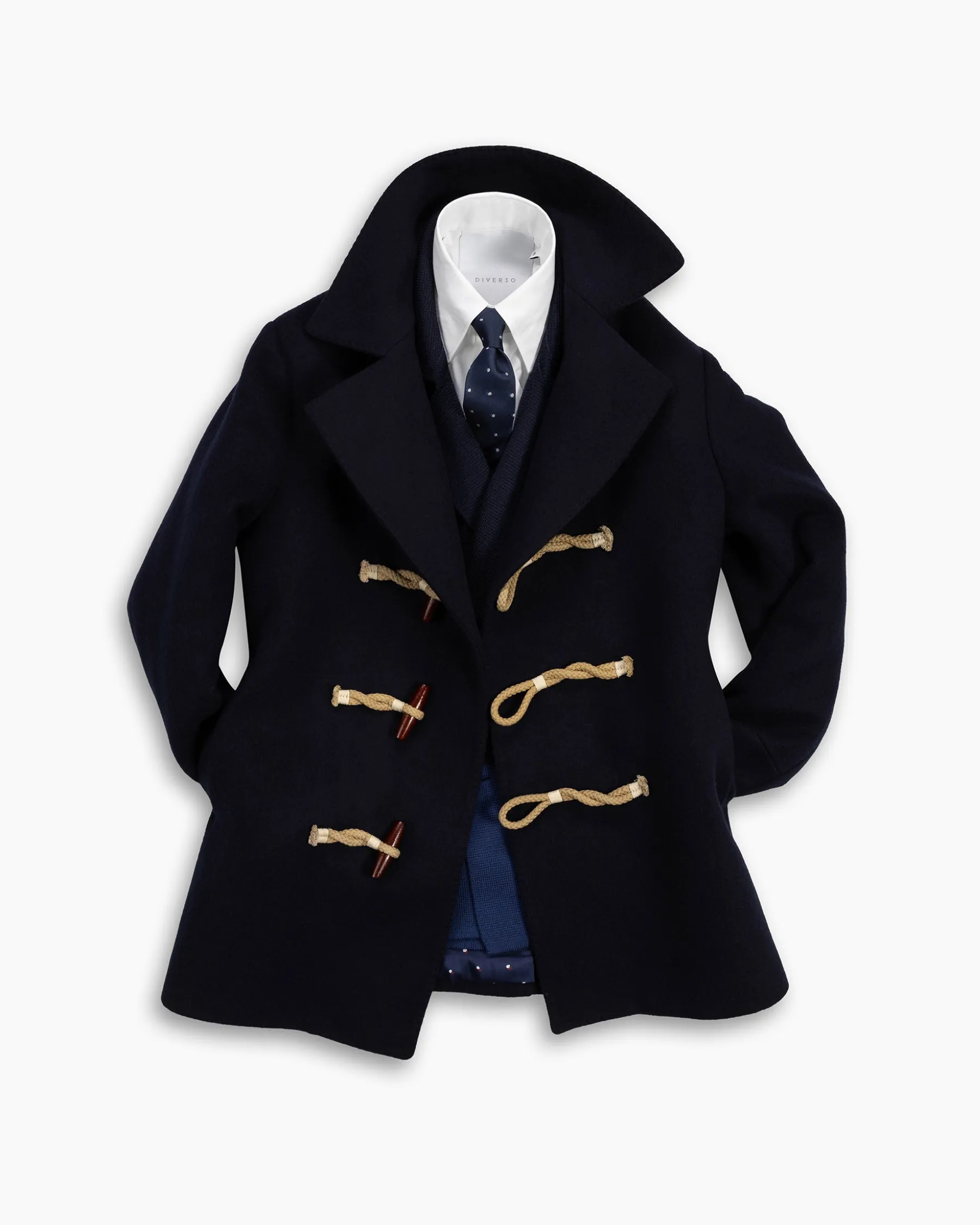 Navy Wool Toggle Peacoat