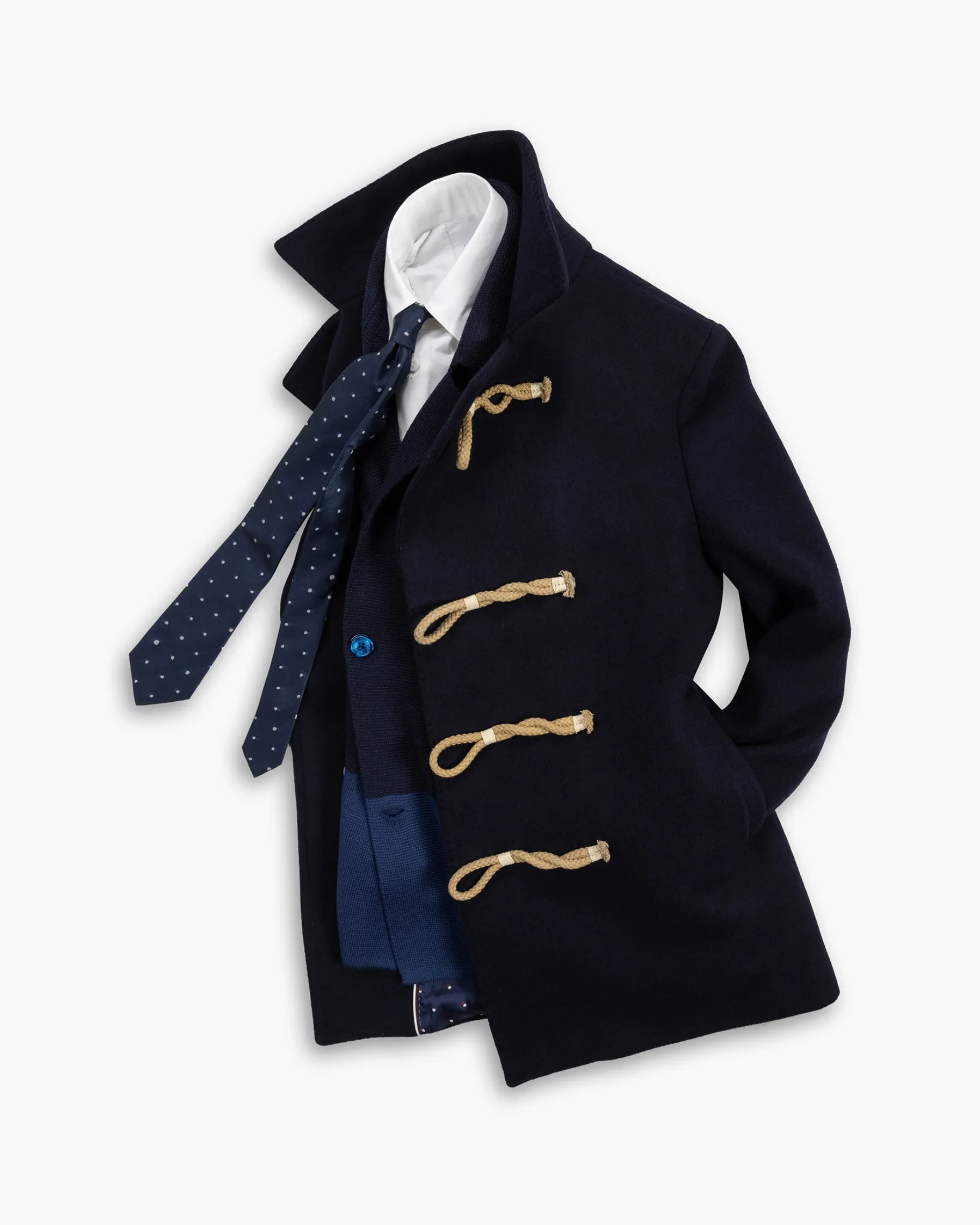 Navy Wool Toggle Peacoat