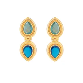 Paula Earrings Blue Quartz