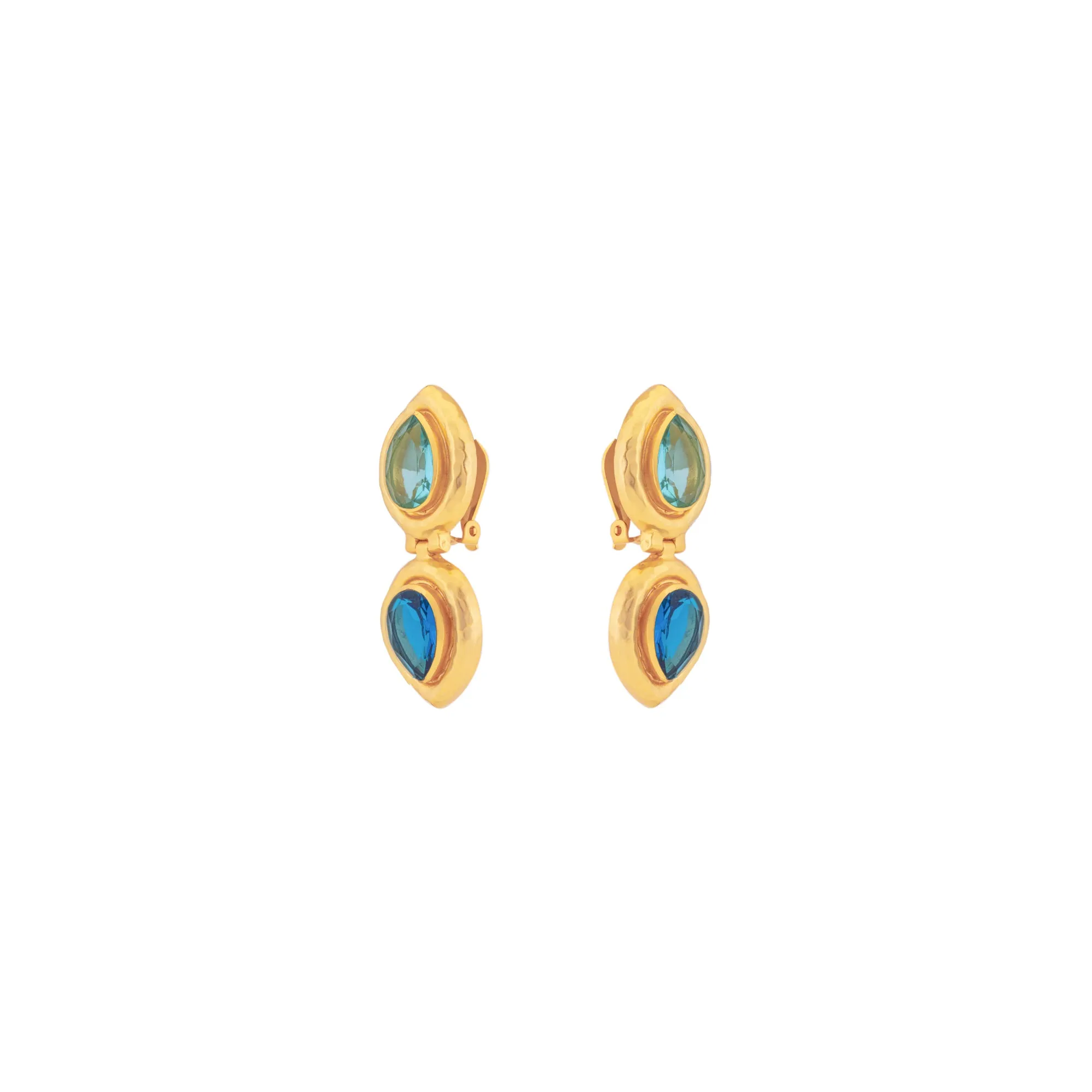 Paula Earrings Blue Quartz