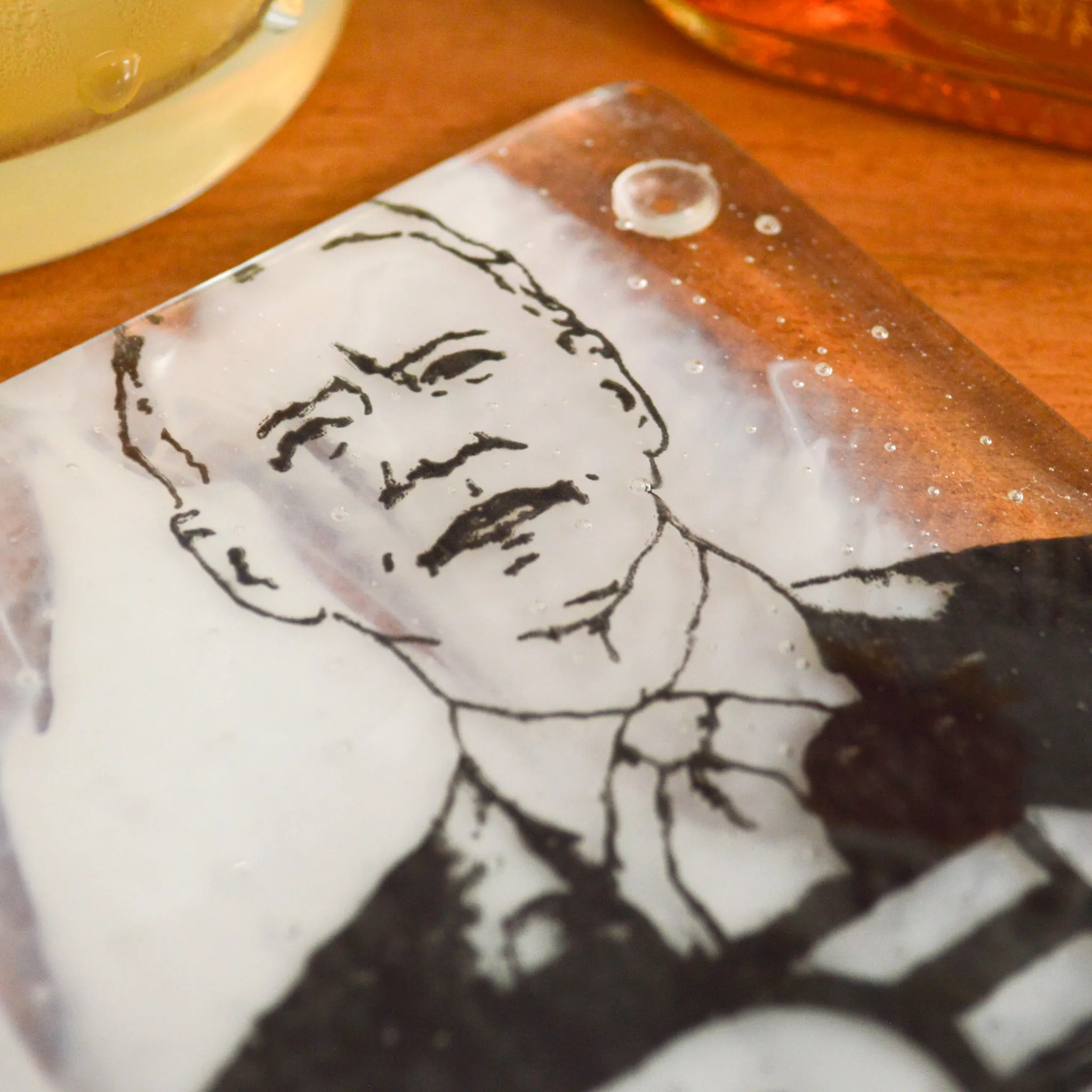 President Biden Fused Glass Coaster