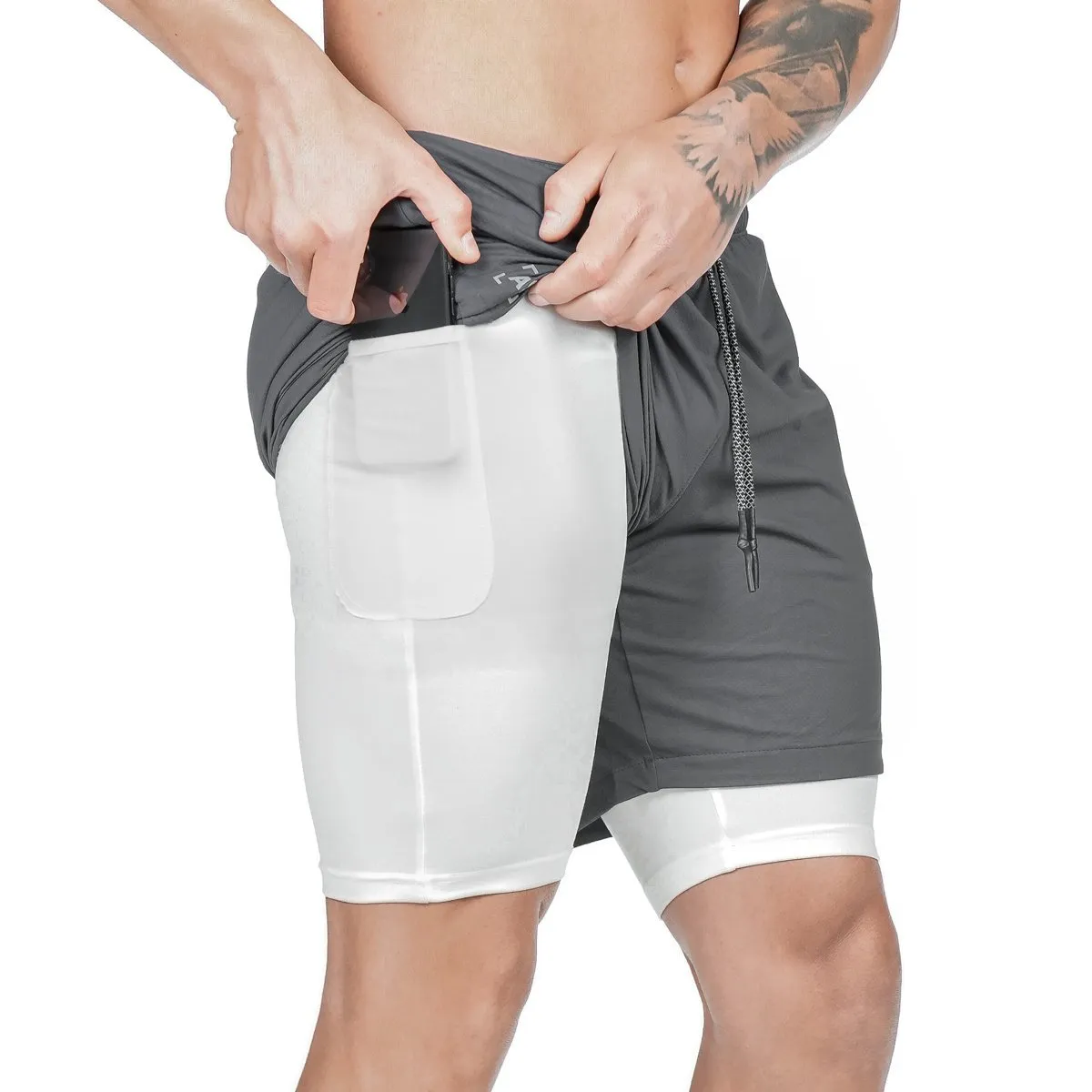 Quick Drying Compression Shorts with pocket