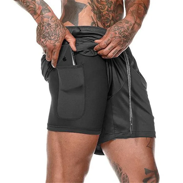 Quick Drying Compression Shorts with pocket