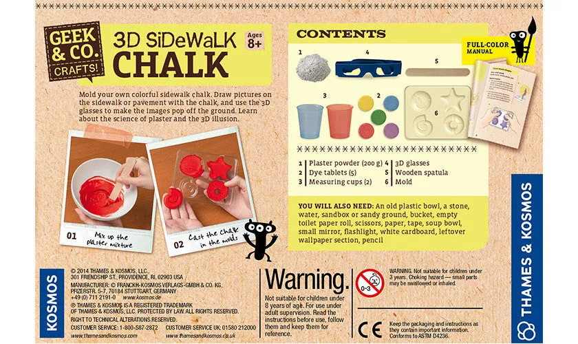 "3D Sidewalk Chalk" - Craft Kit