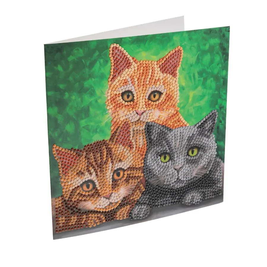 "Cat Portrait" by Rachel Froud Crystal Art Card