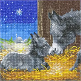 "Little Donkey" Crystal Art Kit 30x30cm