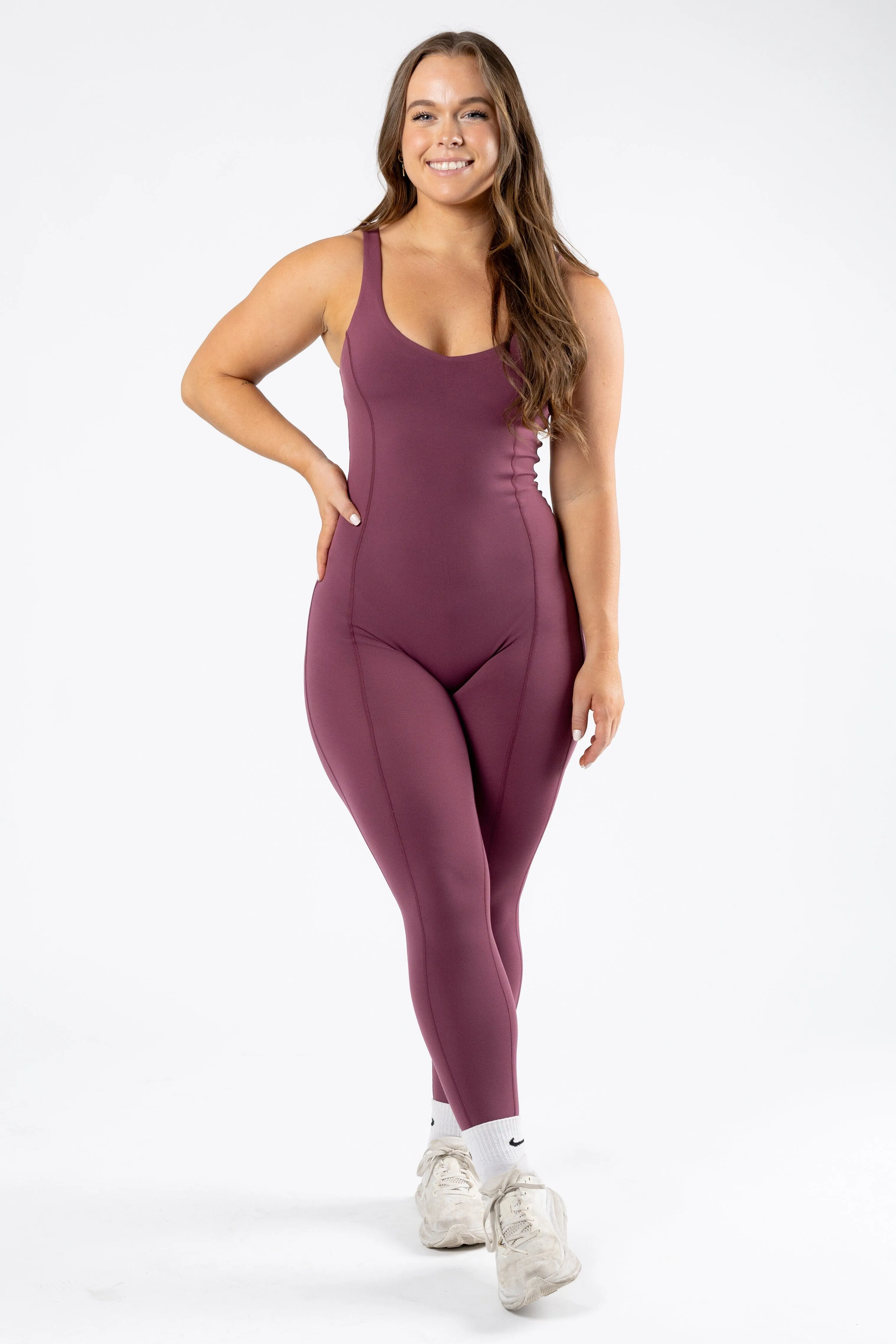 Reluna AirBrushed Sculptseam™ Jumpsuit Rose