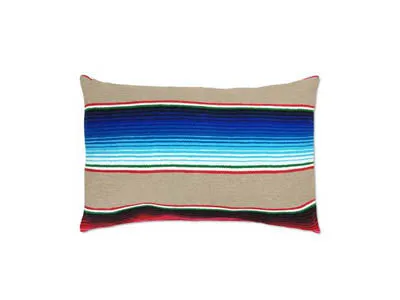 Saltillo Serape Tan Rectangular Pillow