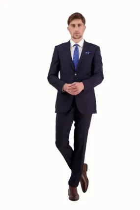 Savile Row Abram Navy D7 Wool Suit Set