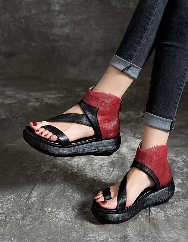 Summer Wedge Retro Fashion Strap Sandals