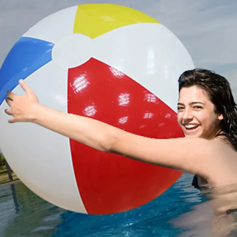 Super Large Charm Colorful Inflatable Beach Ball Outdoor Play Games Balloon Giant Volleyball PVC Pool 107CM 42inch